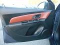Jet Black/Brick 2013 Chevrolet Cruze LT Door Panel