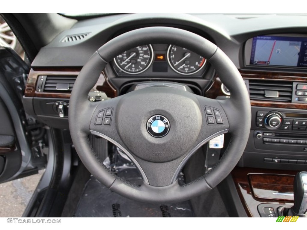 2013 3 Series 335i Convertible - Space Gray Metallic / Black photo #15