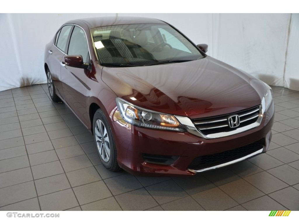 2014 Accord LX Sedan - Basque Red Pearl II / Ivory photo #1