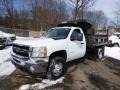 Summit White - Silverado 3500HD WT Regular Cab 4x4 Dump Truck Photo No. 2