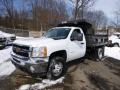 2014 Summit White Chevrolet Silverado 3500HD WT Regular Cab 4x4 Dump Truck  photo #2