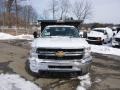 2014 Summit White Chevrolet Silverado 3500HD WT Regular Cab 4x4 Dump Truck  photo #3