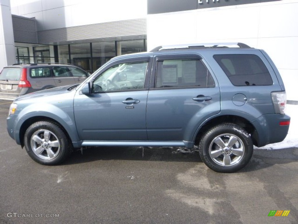 2011 Mariner Premier V6 AWD - Steel Blue Metallic / Stone photo #2