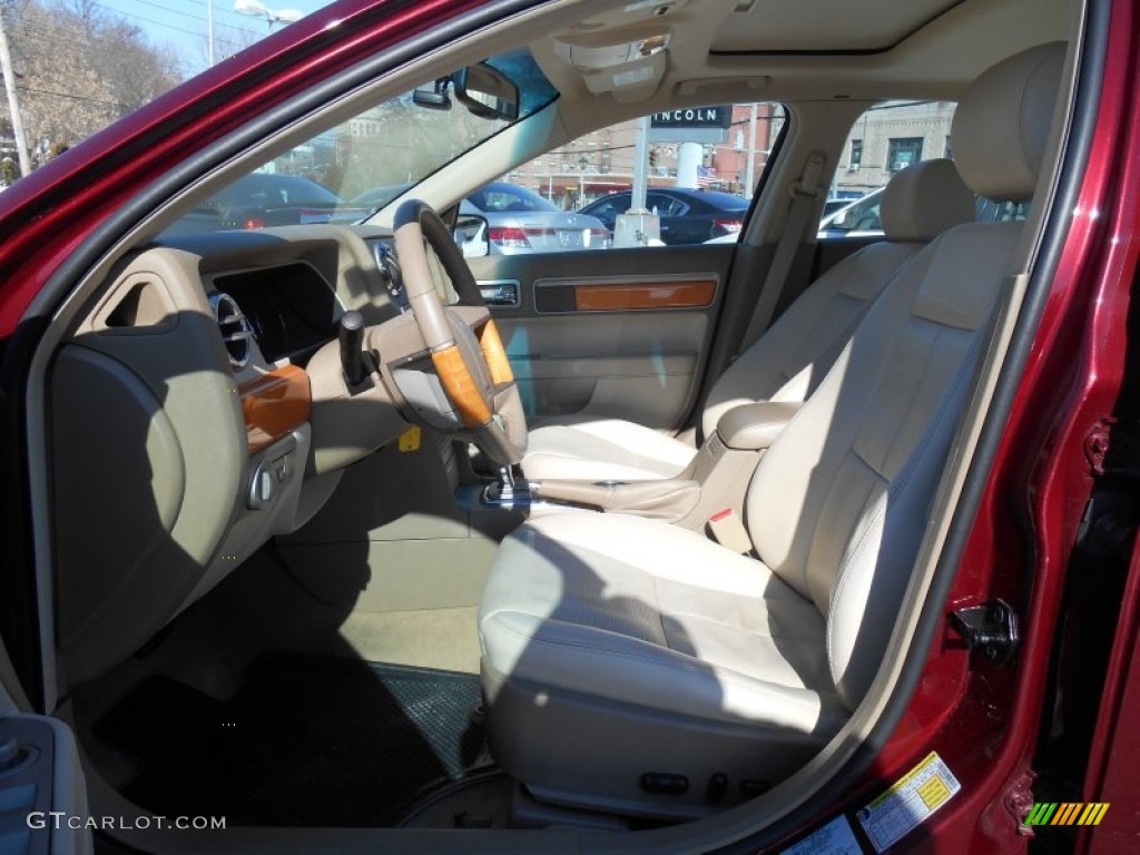 2007 MKZ AWD Sedan - Merlot Metallic / Light Stone photo #14