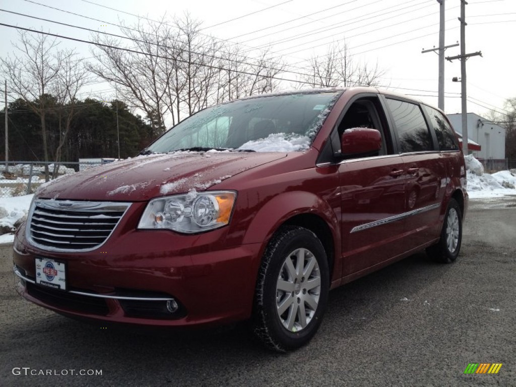 2014 Town & Country Touring - Deep Cherry Red Crystal Pearl / Black/Light Graystone photo #1