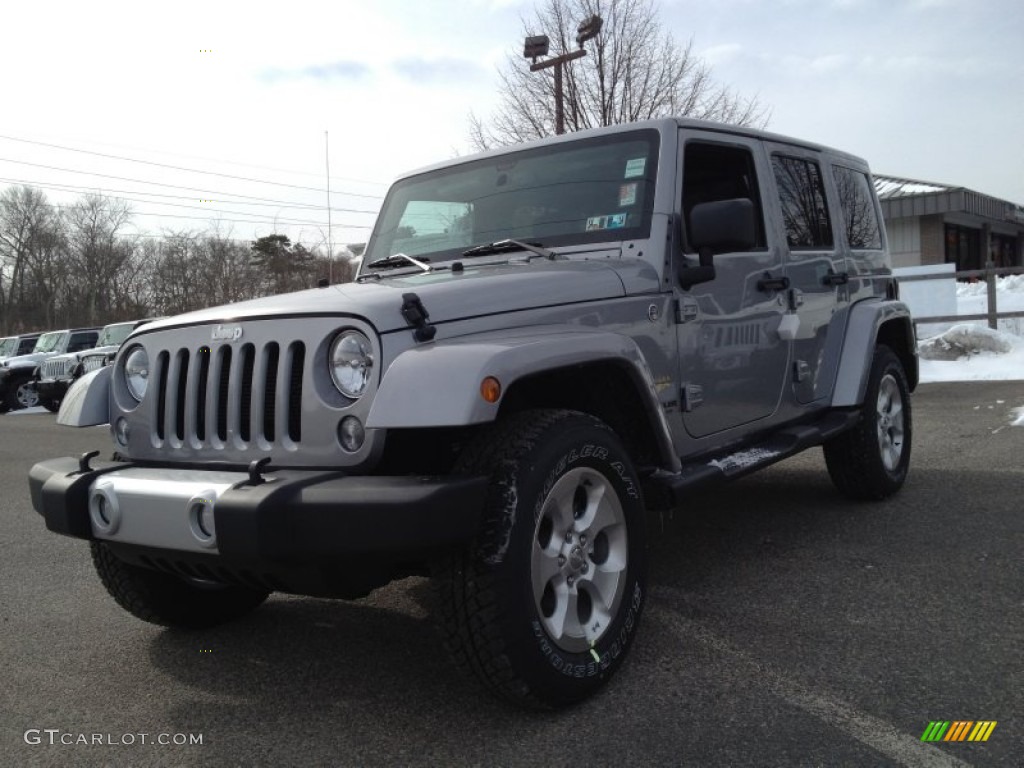 2014 Wrangler Unlimited Sahara 4x4 - Billet Silver Metallic / Black photo #1