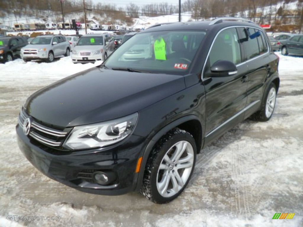 2012 Tiguan S 4Motion - Deep Black Metallic / Black photo #3