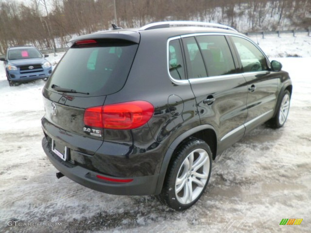 2012 Tiguan S 4Motion - Deep Black Metallic / Black photo #5