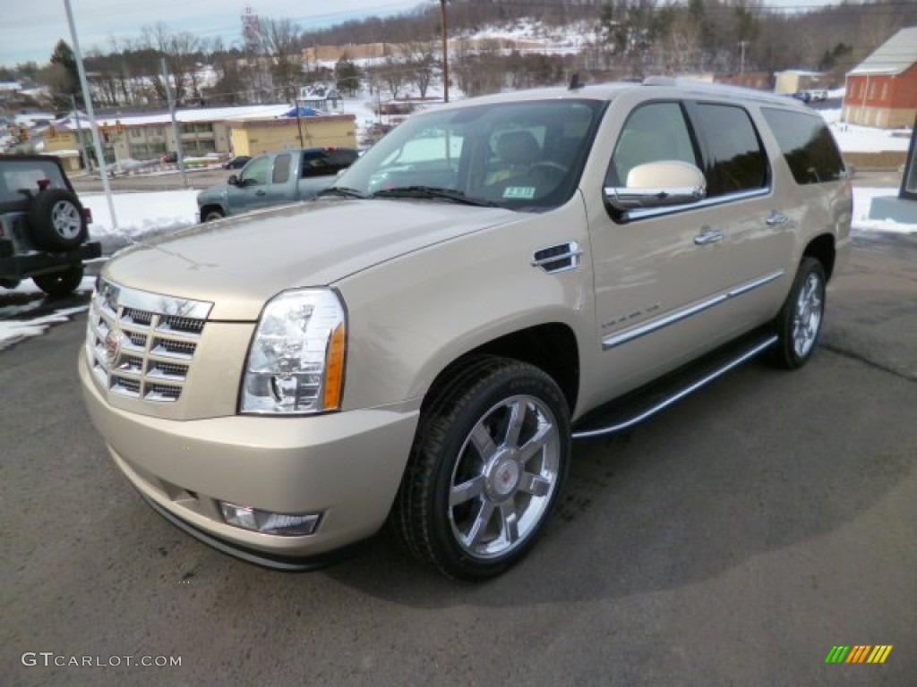 Gold Mist Metallic 2011 Cadillac Escalade ESV Luxury AWD Exterior Photo #90552705