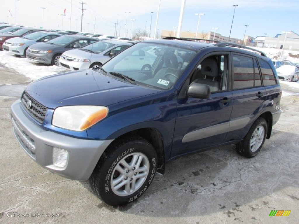 2002 RAV4 4WD - Spectra Blue Mica / Gray photo #6