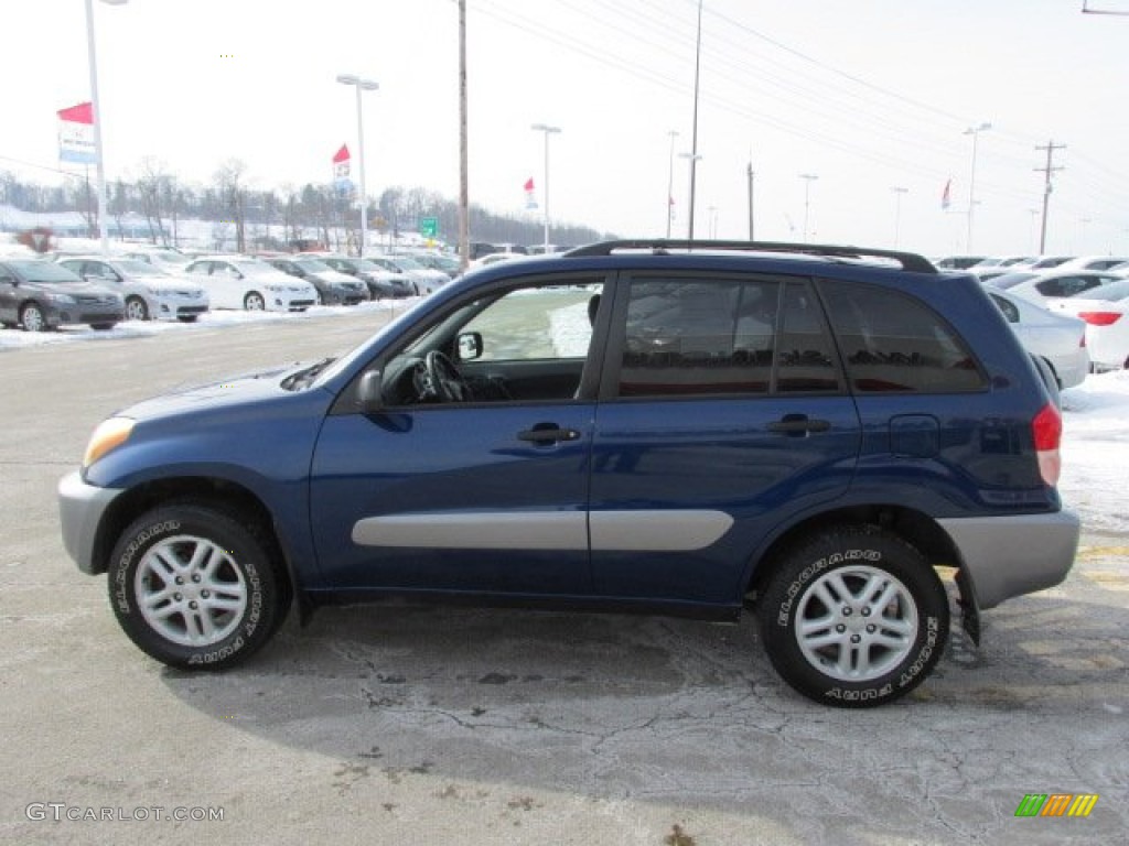 2002 RAV4 4WD - Spectra Blue Mica / Gray photo #7