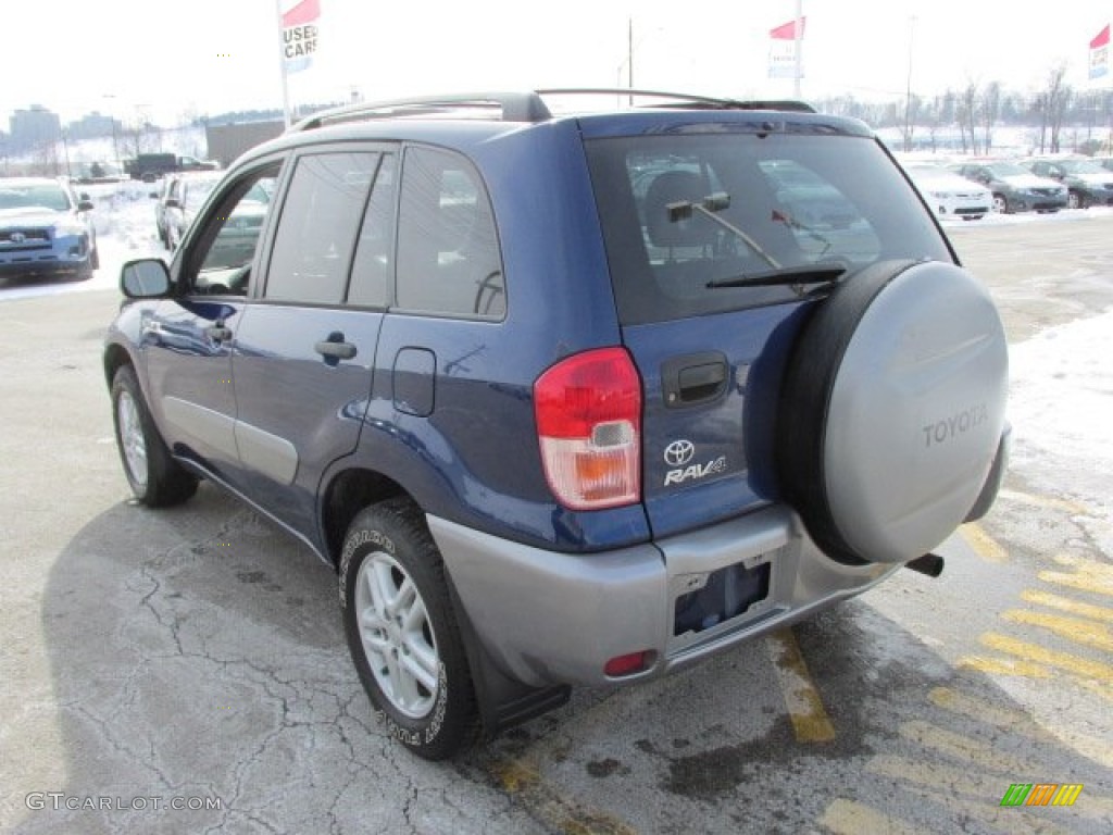 2002 RAV4 4WD - Spectra Blue Mica / Gray photo #8