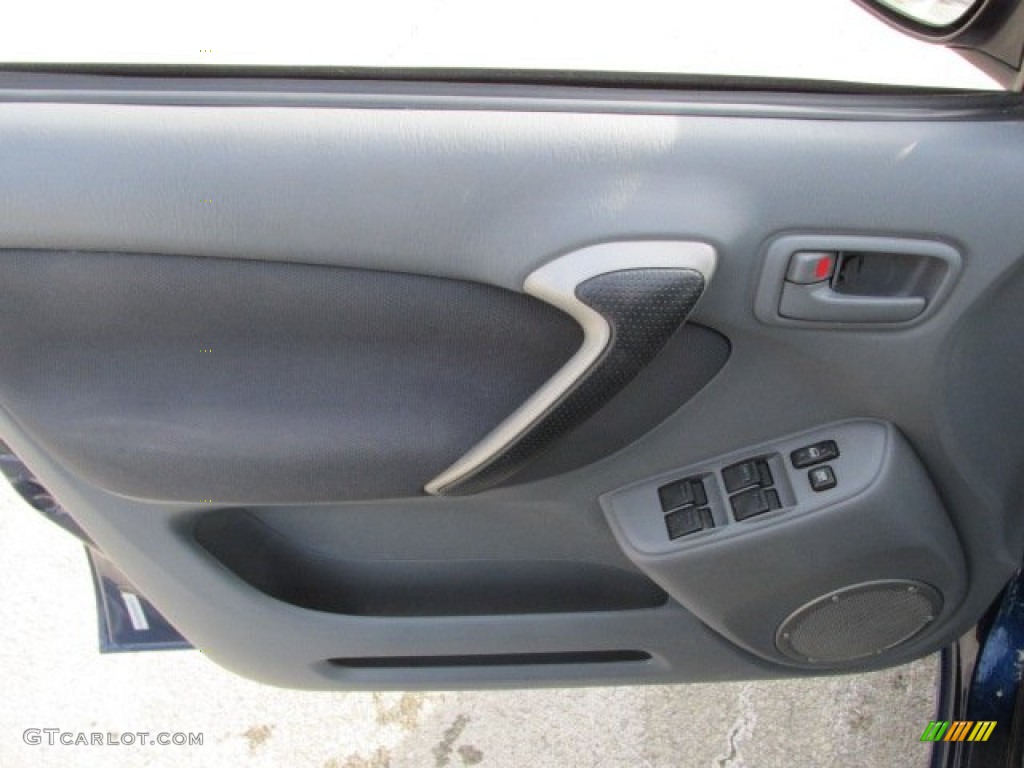 2002 RAV4 4WD - Spectra Blue Mica / Gray photo #12
