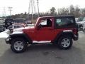 2014 Flame Red Jeep Wrangler Sport 4x4  photo #3