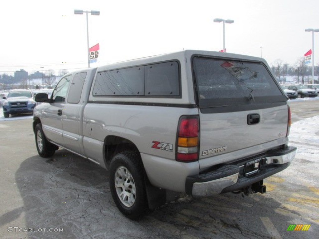 2005 Sierra 1500 SLE Extended Cab 4x4 - Silver Birch Metallic / Dark Pewter photo #8