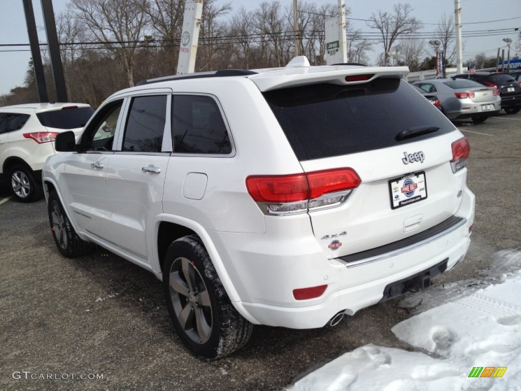 2014 Grand Cherokee Overland 4x4 - Bright White / Overland Nepal Jeep Brown Light Frost photo #4