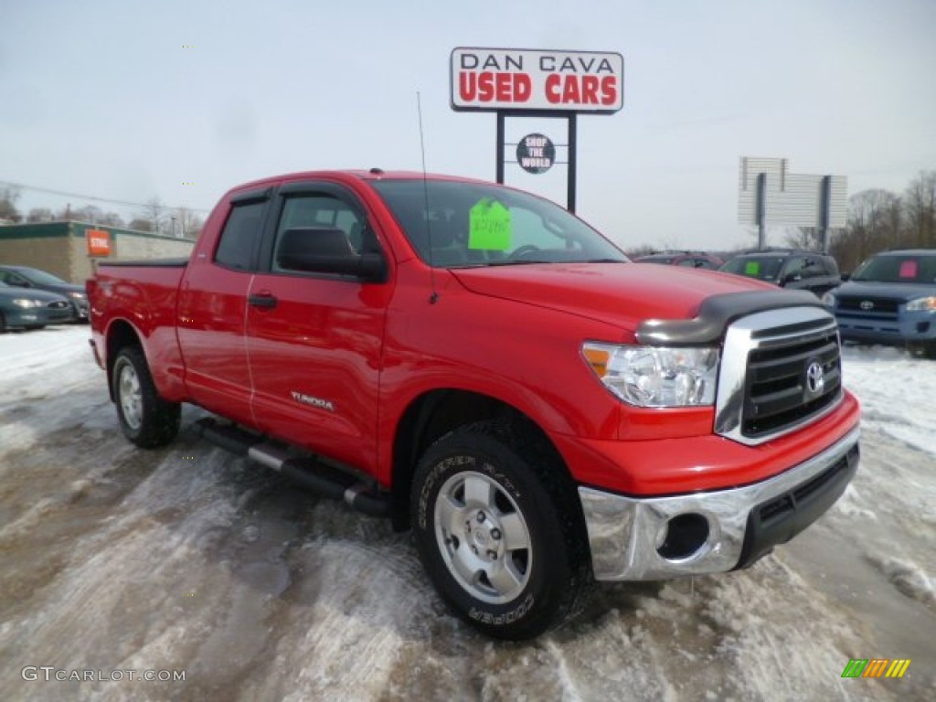 2011 Tundra TRD Double Cab 4x4 - Radiant Red / Graphite Gray photo #1