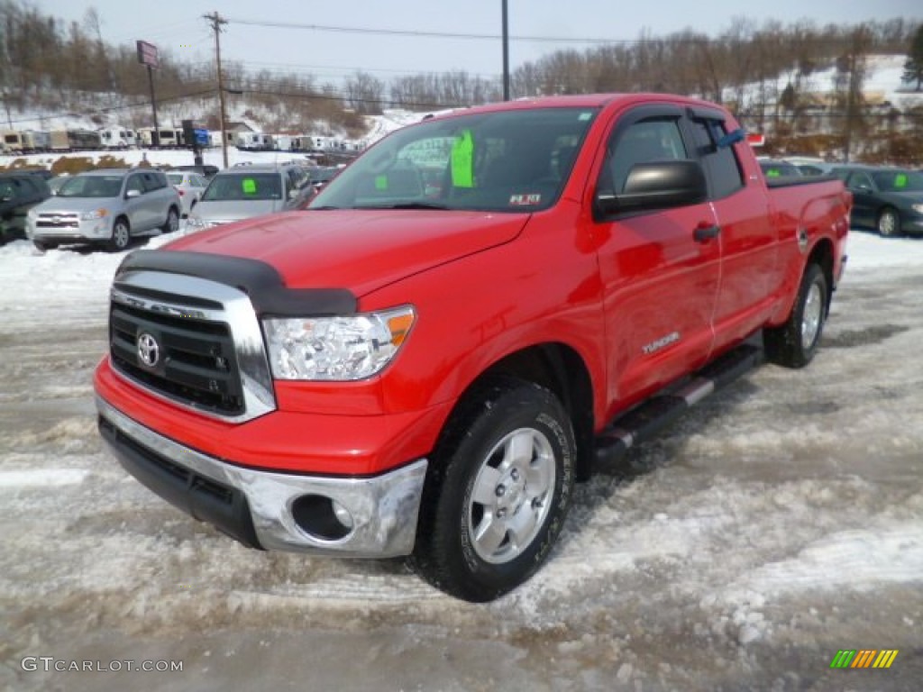 2011 Tundra TRD Double Cab 4x4 - Radiant Red / Graphite Gray photo #3