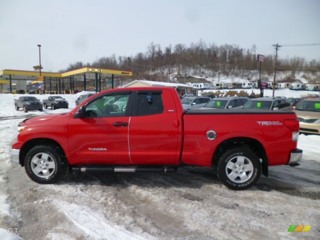 2011 Tundra TRD Double Cab 4x4 - Radiant Red / Graphite Gray photo #4