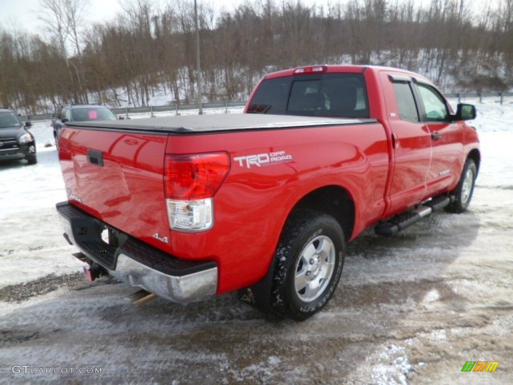 2011 Tundra TRD Double Cab 4x4 - Radiant Red / Graphite Gray photo #7