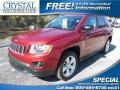 Deep Cherry Red Crystal Pearl 2012 Jeep Compass Latitude