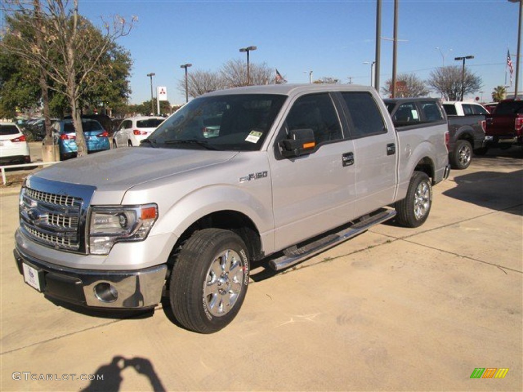 2014 F150 XLT SuperCrew - Ingot Silver / Steel Grey photo #2