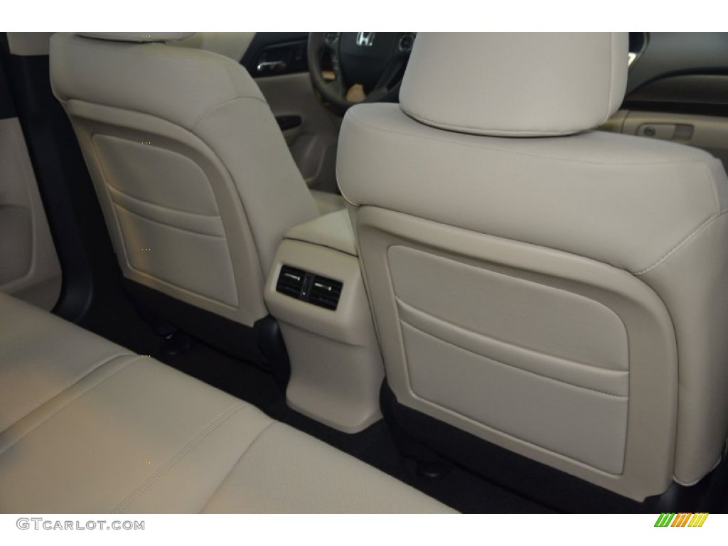 2014 Accord EX-L V6 Sedan - White Orchid Pearl / Ivory photo #34