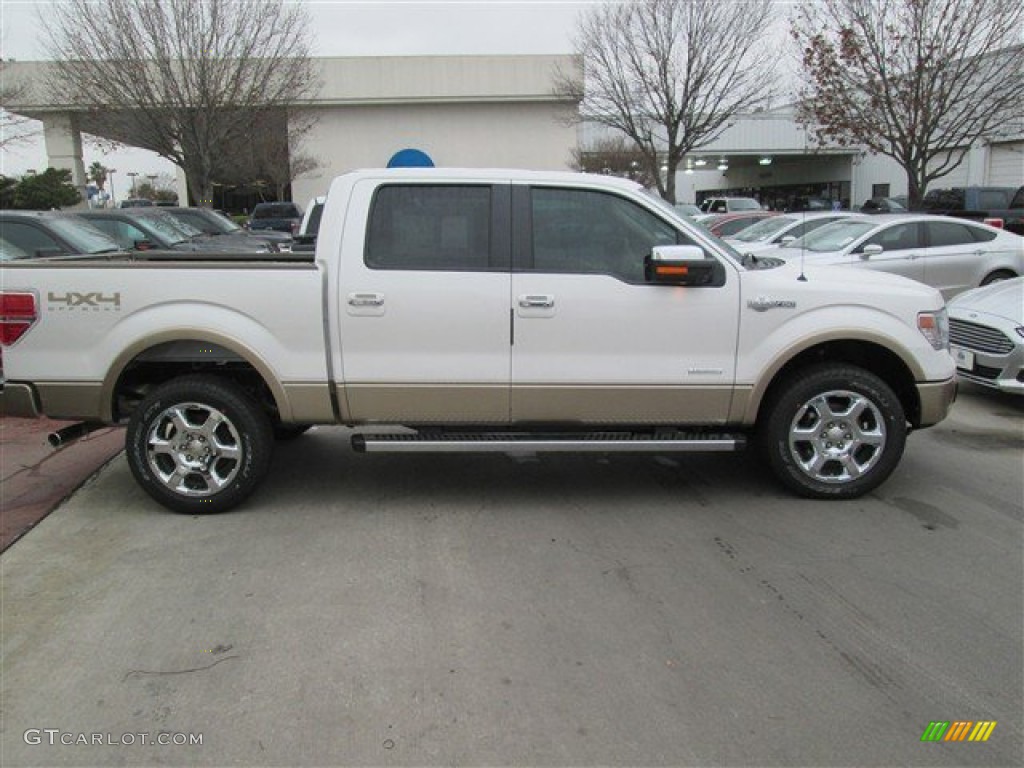 2014 F150 King Ranch SuperCrew 4x4 - White Platinum / King Ranch Chaparral/Pale Adobe photo #7