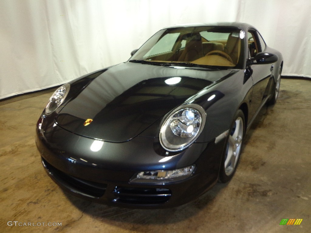 2007 911 Carrera Coupe - Atlas Grey Metallic / Sand Beige photo #2