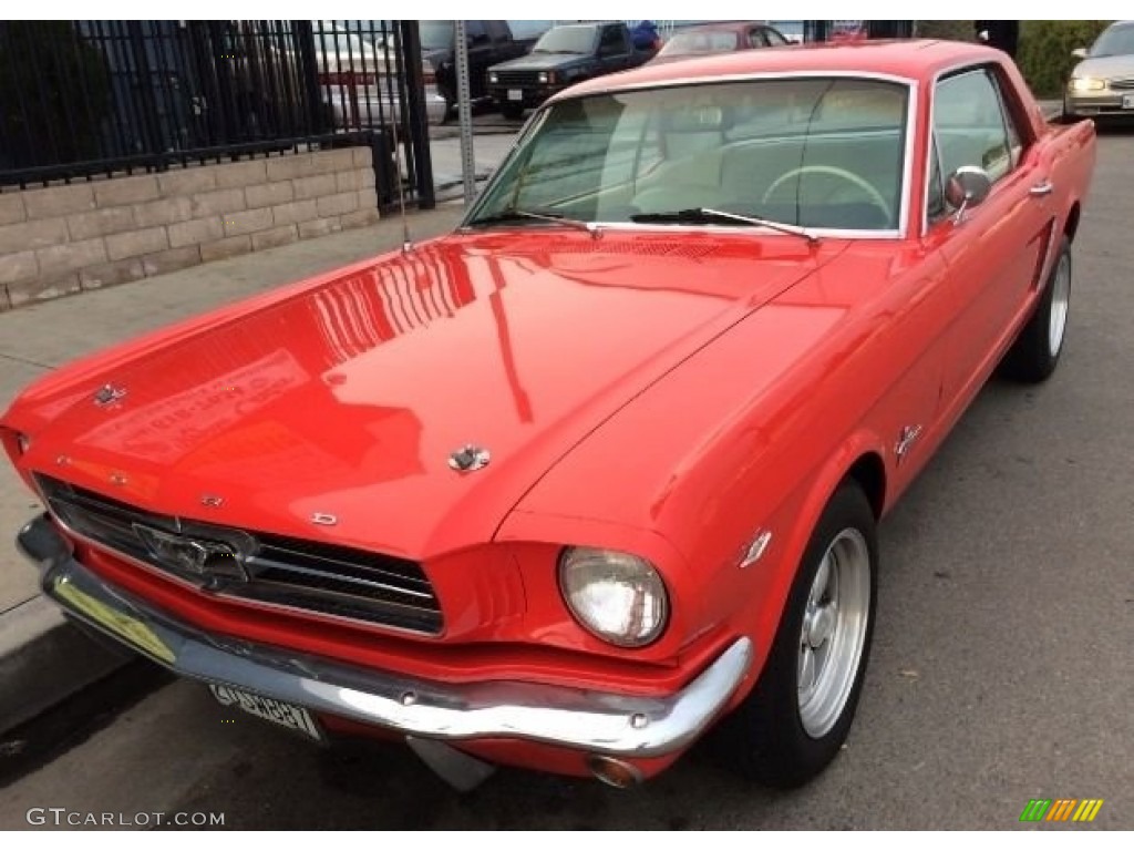 1965 Mustang Coupe - Red / White photo #1