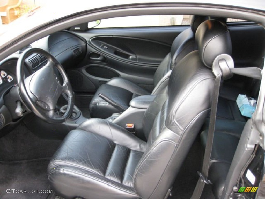 1996 Mustang SVT Cobra Coupe - Black / Black photo #6