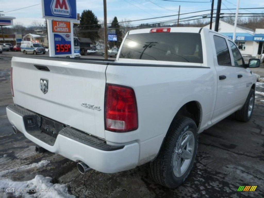 2014 1500 Express Crew Cab 4x4 - Bright White / Black/Diesel Gray photo #6