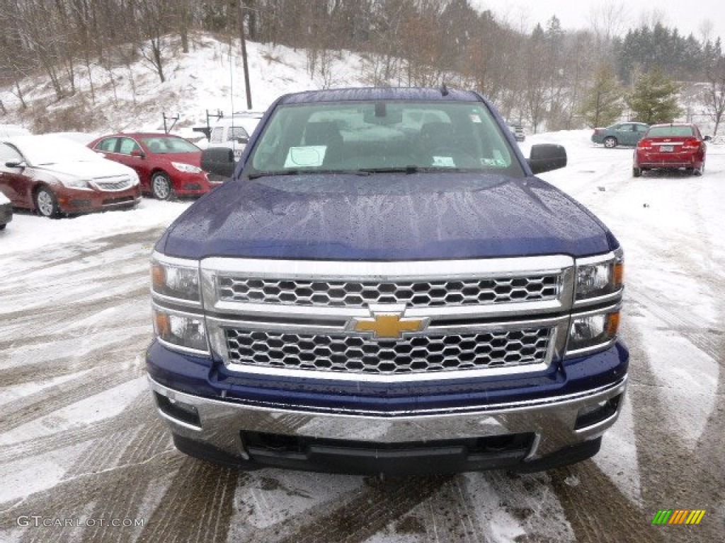 2014 Silverado 1500 LT Double Cab 4x4 - Blue Topaz Metallic / Jet Black photo #2