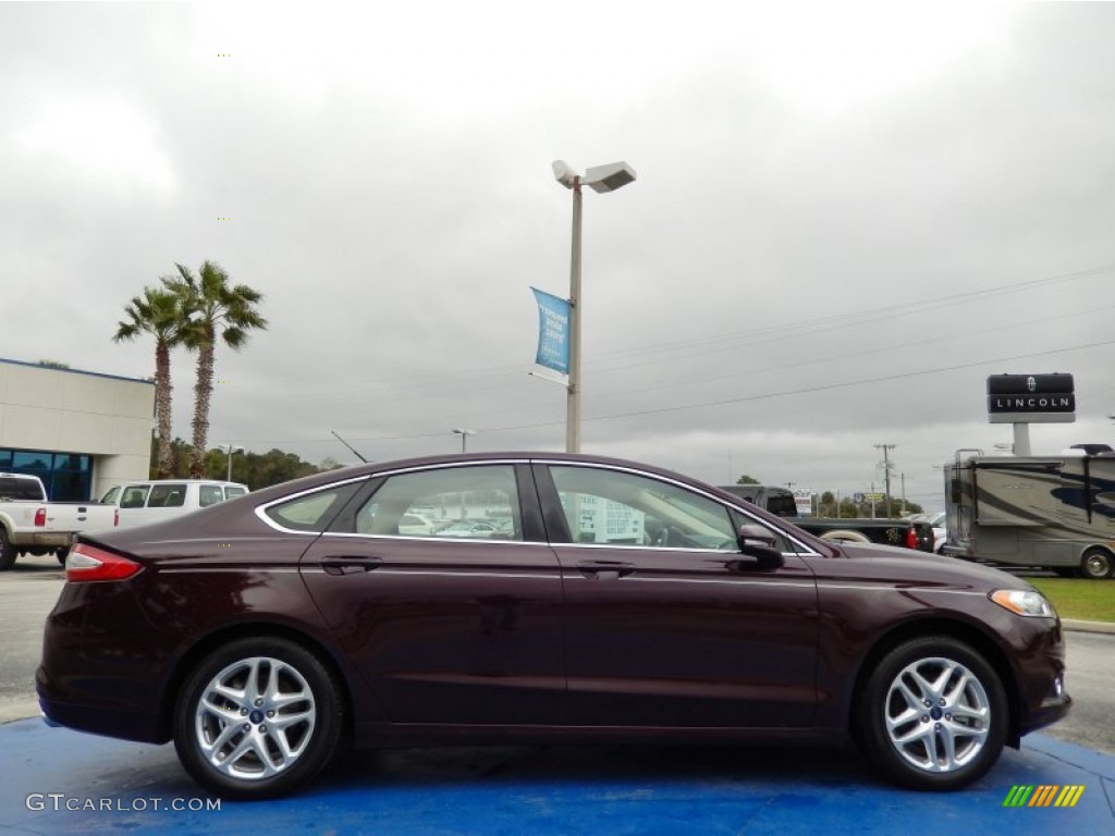 2013 Fusion SE 1.6 EcoBoost - Bordeaux Reserve Red Metallic / Dune photo #6