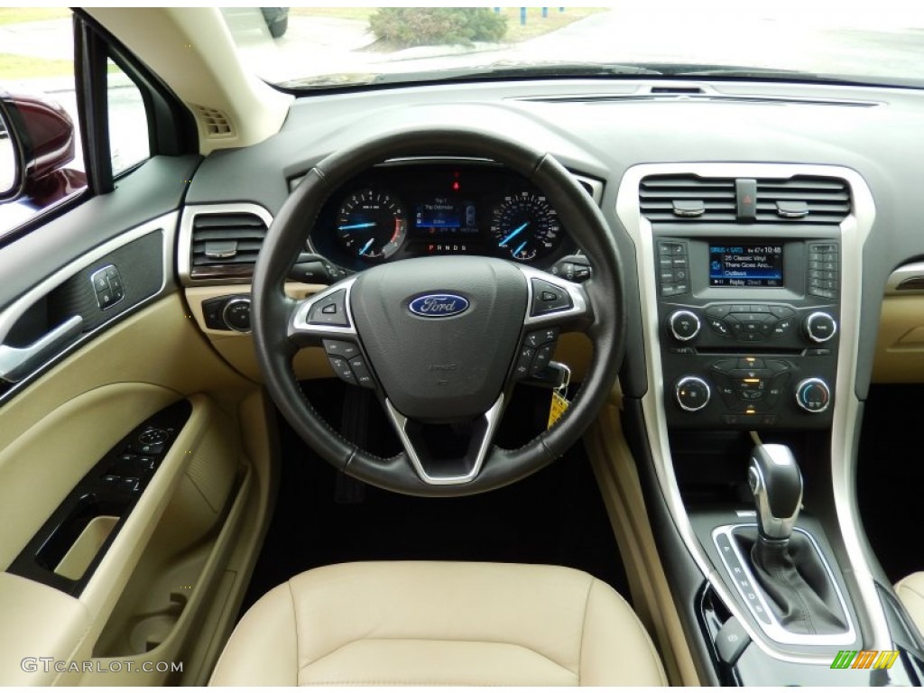 2013 Fusion SE 1.6 EcoBoost - Bordeaux Reserve Red Metallic / Dune photo #21