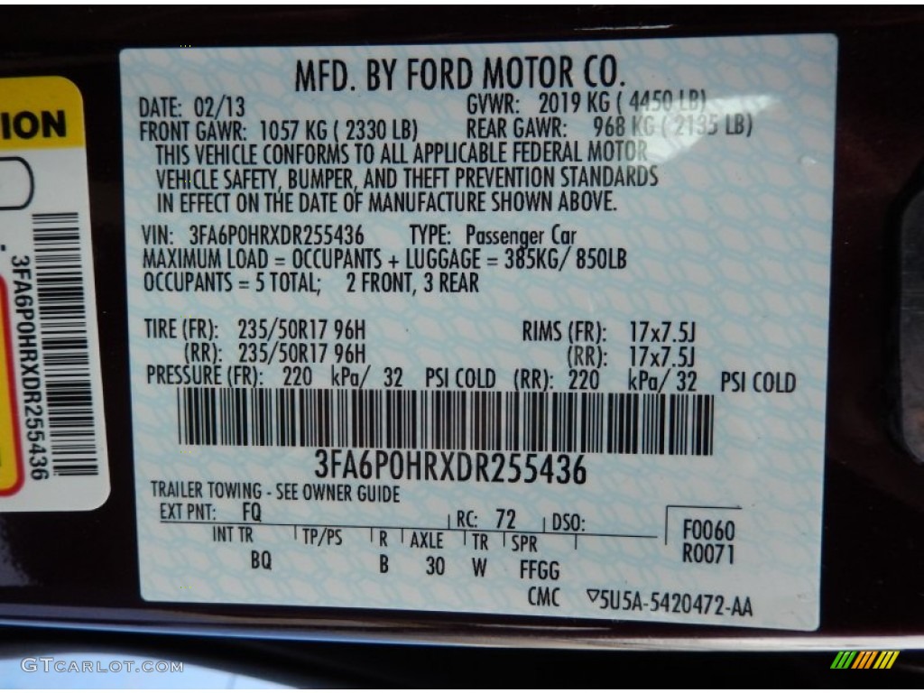 2013 Fusion SE 1.6 EcoBoost - Bordeaux Reserve Red Metallic / Dune photo #28
