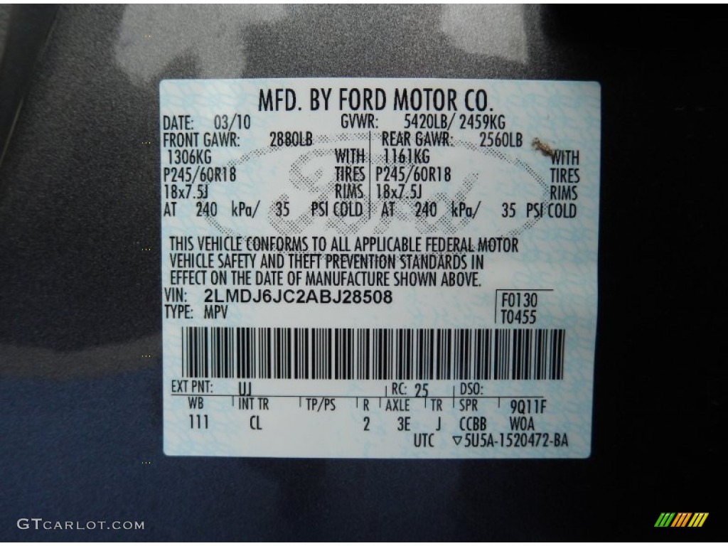 2010 MKX FWD - Sterling Grey Metallic / Medium Light Stone photo #26