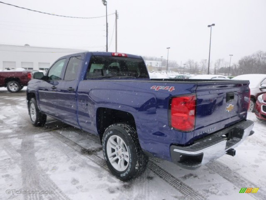 2014 Silverado 1500 LT Double Cab 4x4 - Blue Topaz Metallic / Jet Black photo #7