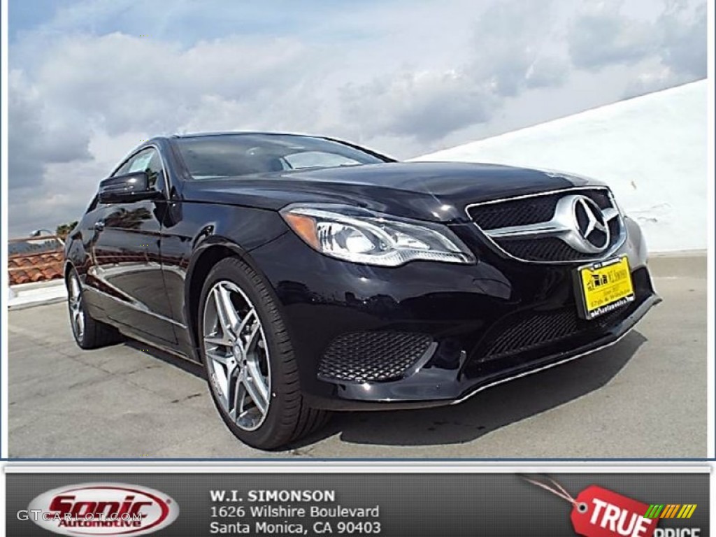 2014 E 350 Coupe - Black / Black photo #1
