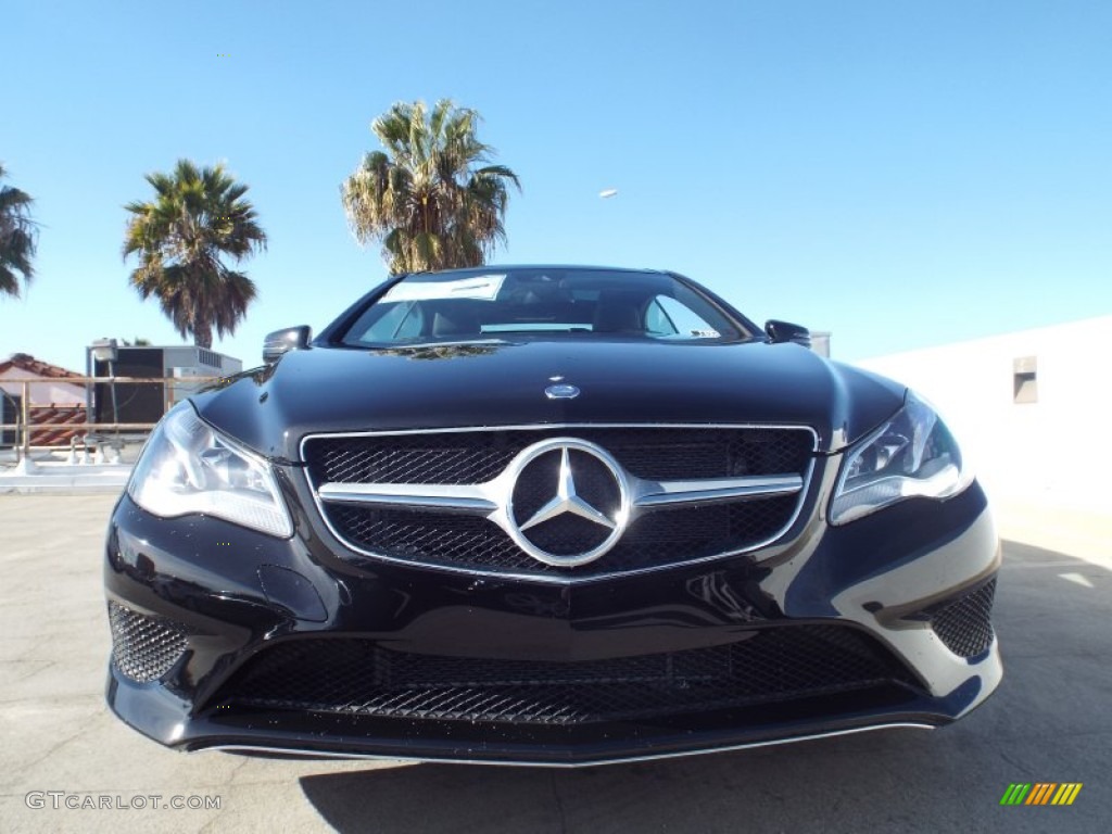 2014 E 350 Coupe - Obsidian Black Metallic / Black photo #2
