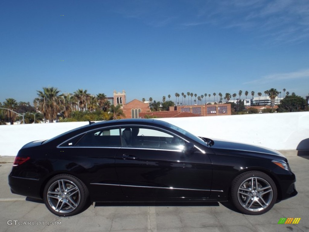 2014 E 350 Coupe - Obsidian Black Metallic / Black photo #3