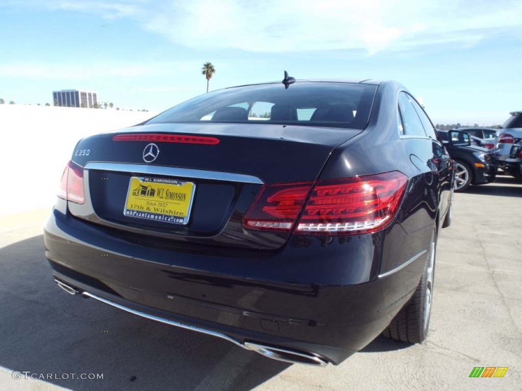2014 E 350 Coupe - Obsidian Black Metallic / Black photo #4