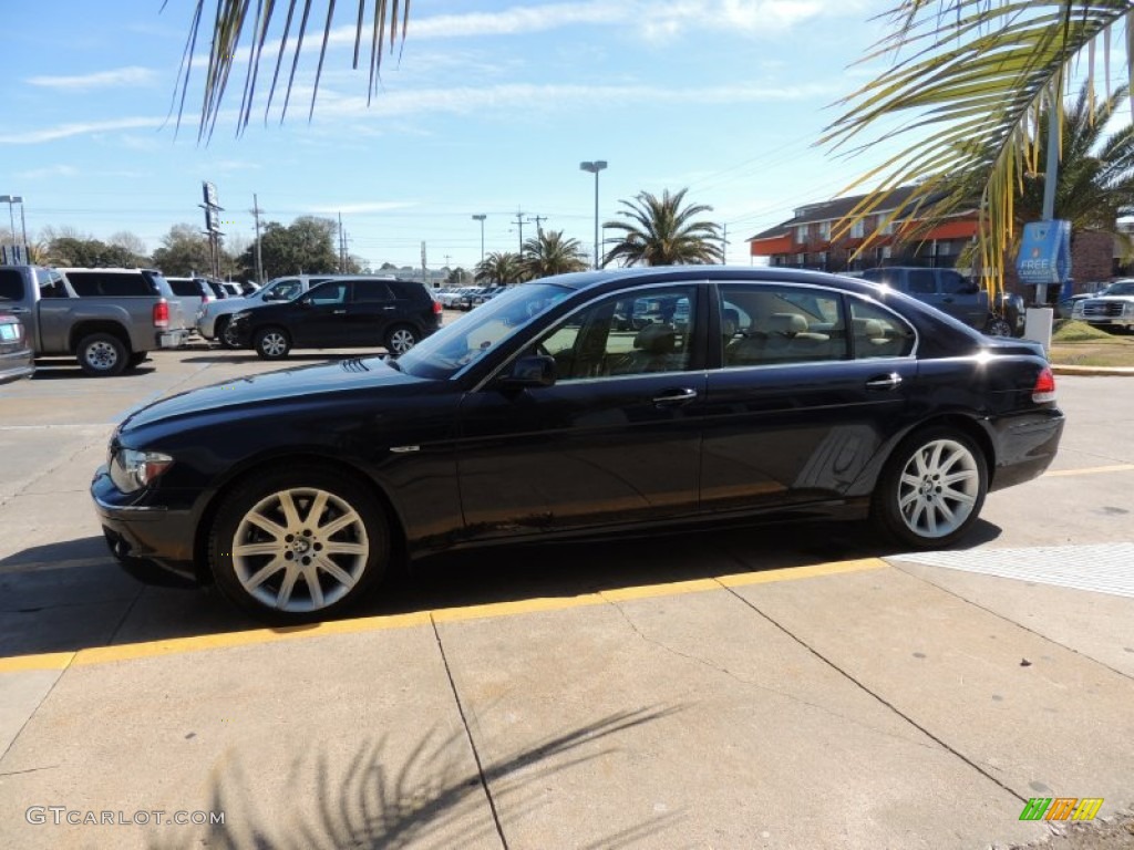 2006 7 Series 750Li Sedan - Monaco Blue Metallic / Dark Beige/Beige III photo #5