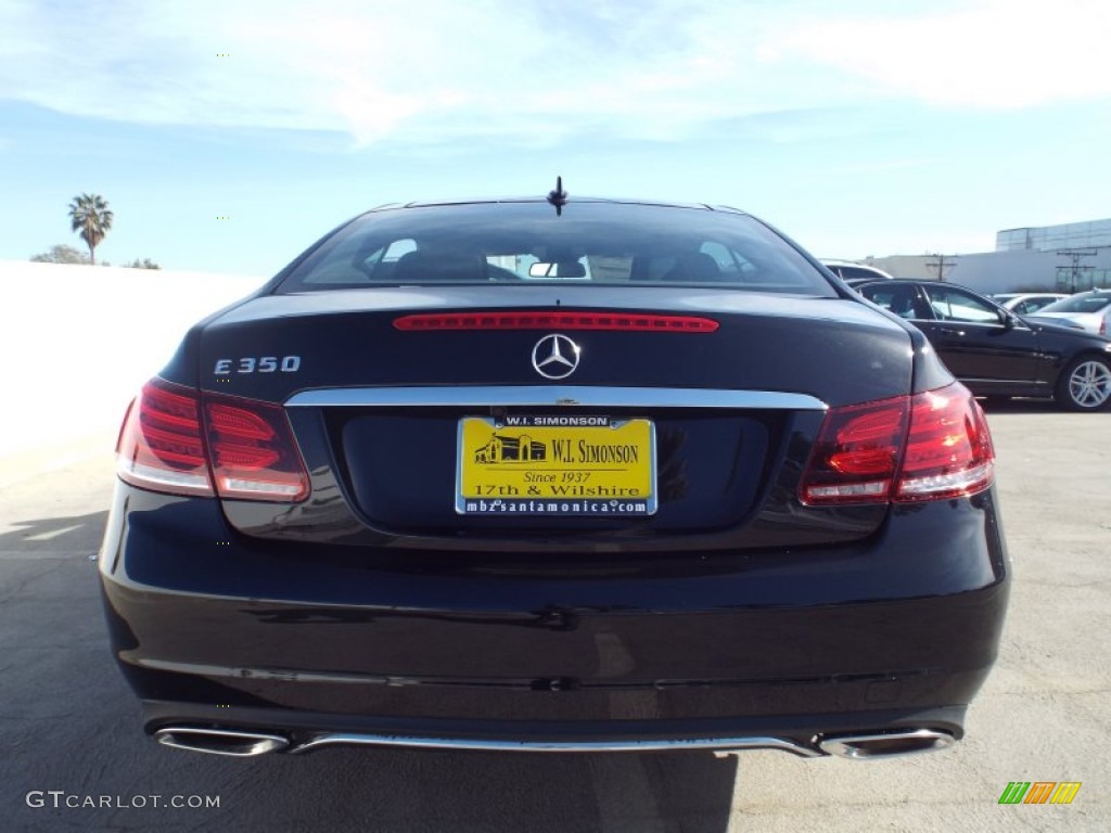 2014 E 350 Coupe - Obsidian Black Metallic / Black photo #5