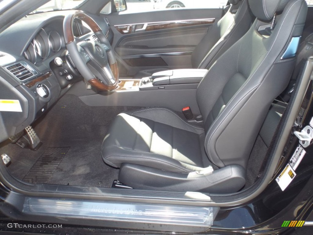2014 E 350 Coupe - Obsidian Black Metallic / Black photo #7