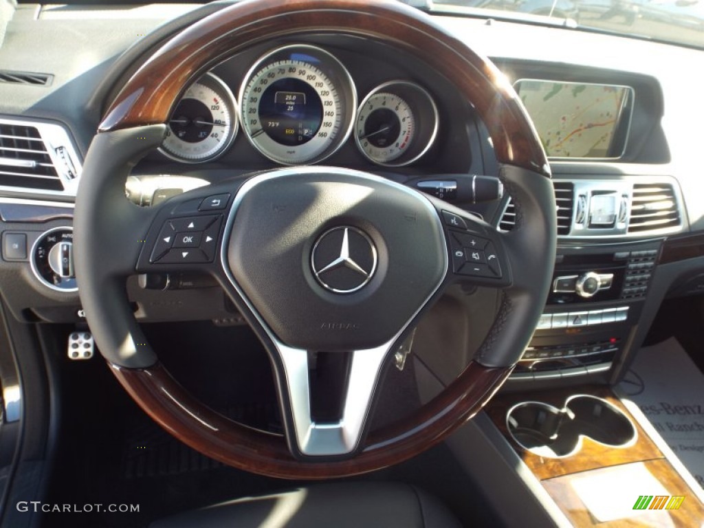 2014 E 350 Coupe - Obsidian Black Metallic / Black photo #9