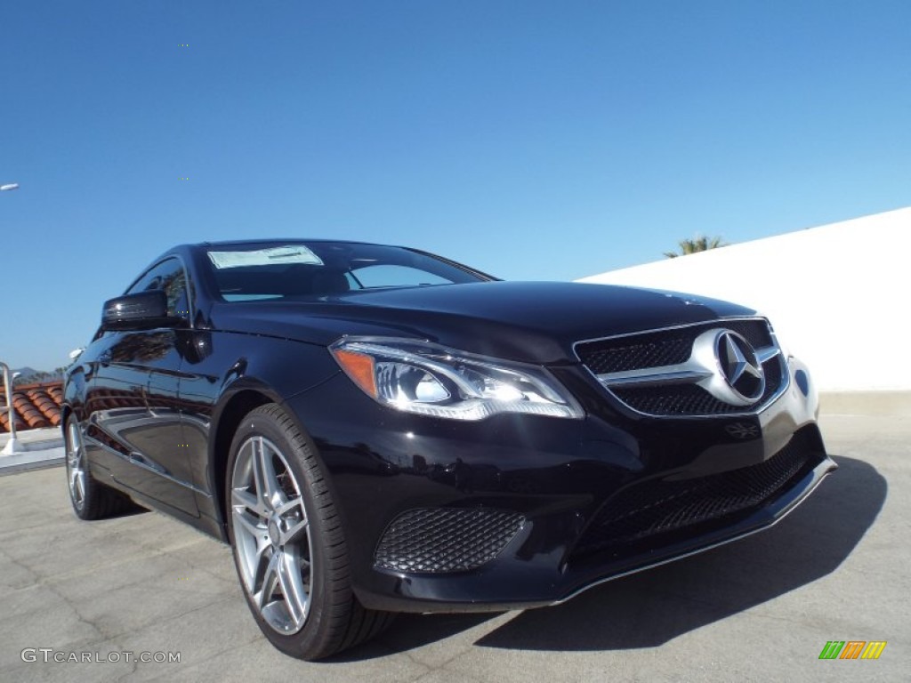 2014 E 350 Coupe - Obsidian Black Metallic / Black photo #11