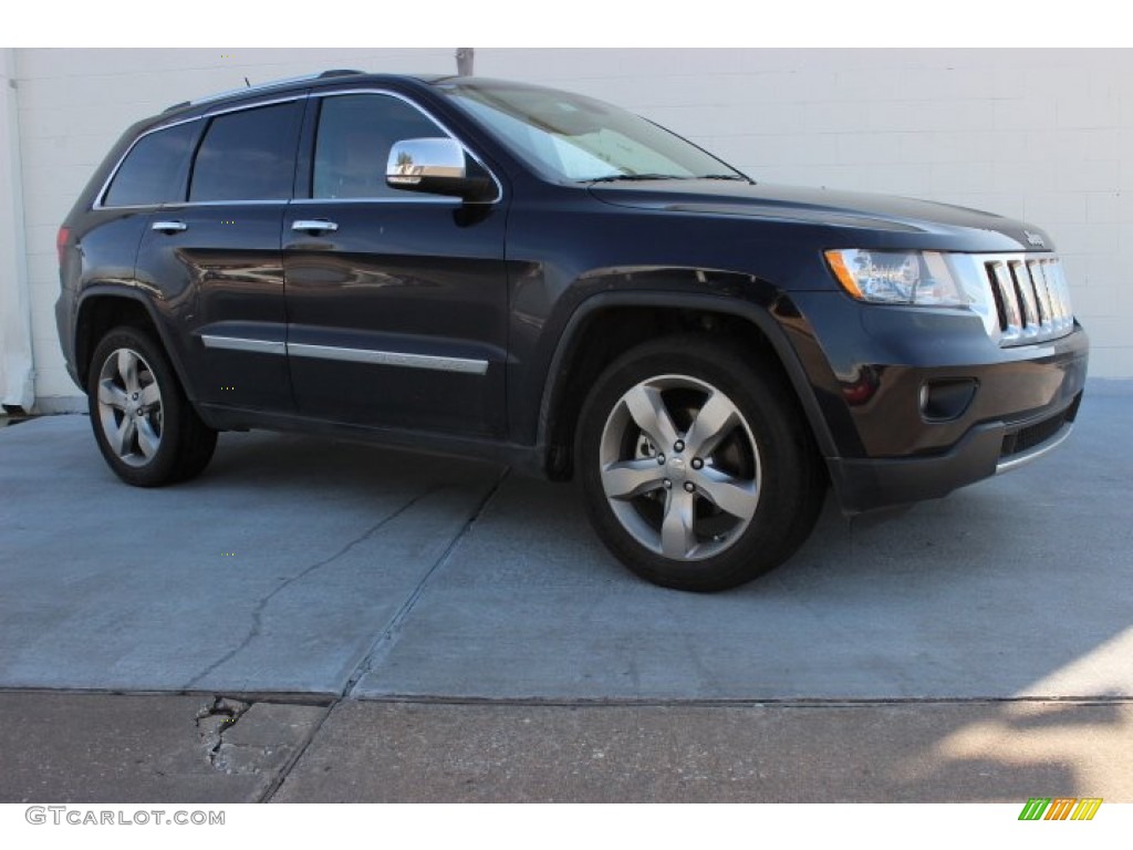 2011 Grand Cherokee Overland - Blackberry Pearl / New Saddle/Black photo #1