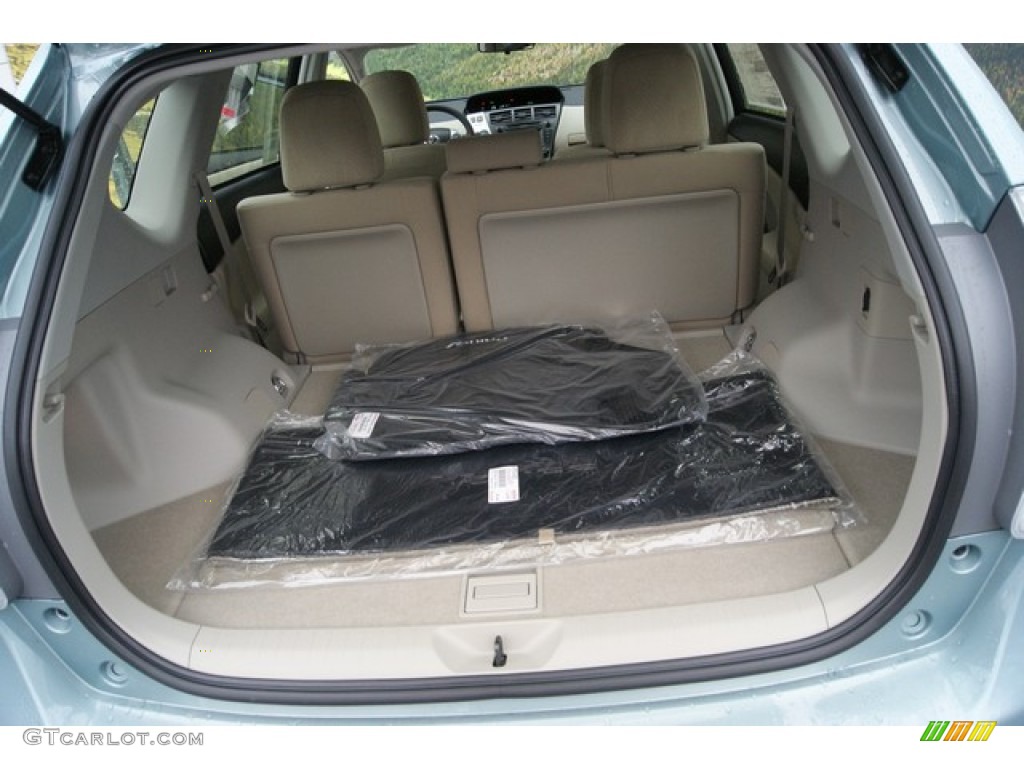 2014 Prius v Three - Sea Glass Pearl / Bisque photo #8