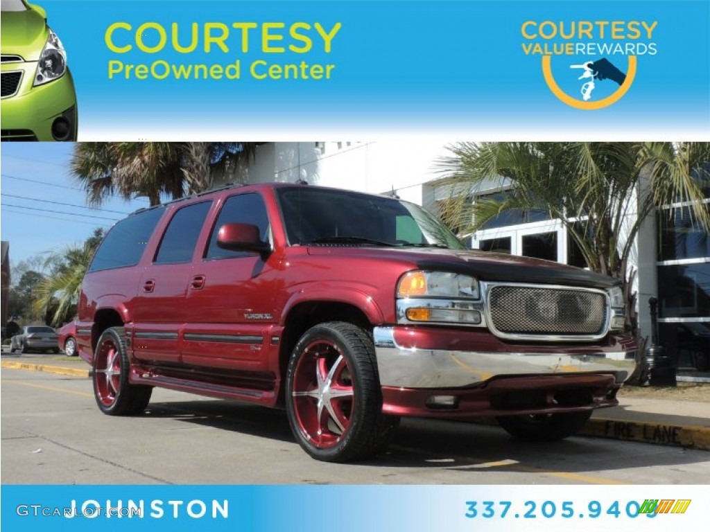 2003 Yukon XL SLT - Garnet Red Metallic / Neutral/Shale photo #1